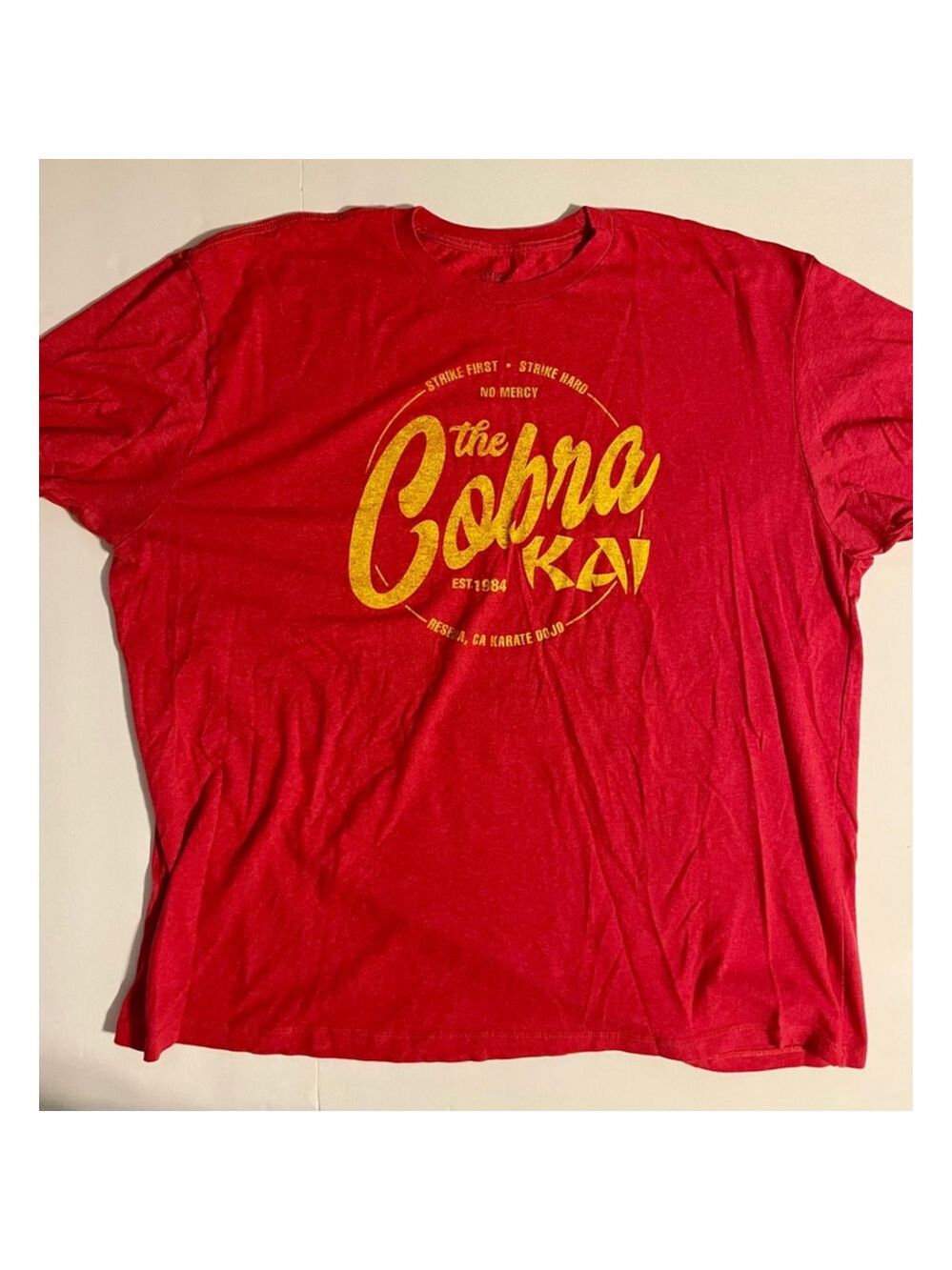 Men's Karate Kid Hybrid Apparel Cobra Kai T-Shirt 2XL Red